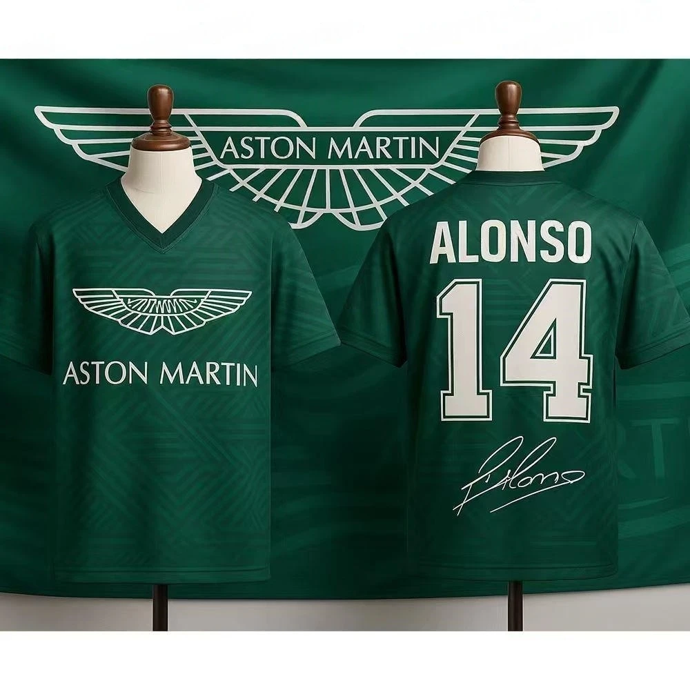 Aston Martin T-Shirt Fernando Alonso No. 14 TShirt Spanish Racers Jersey Racing Suit Quick Drying Classic Retro Rugby Tee
Aston Martin T-Shirt Fernando Alonso No. 14 TShirt Spanish Racers Jersey Racing Suit Quick Drying Classic Retro Rugby Tee