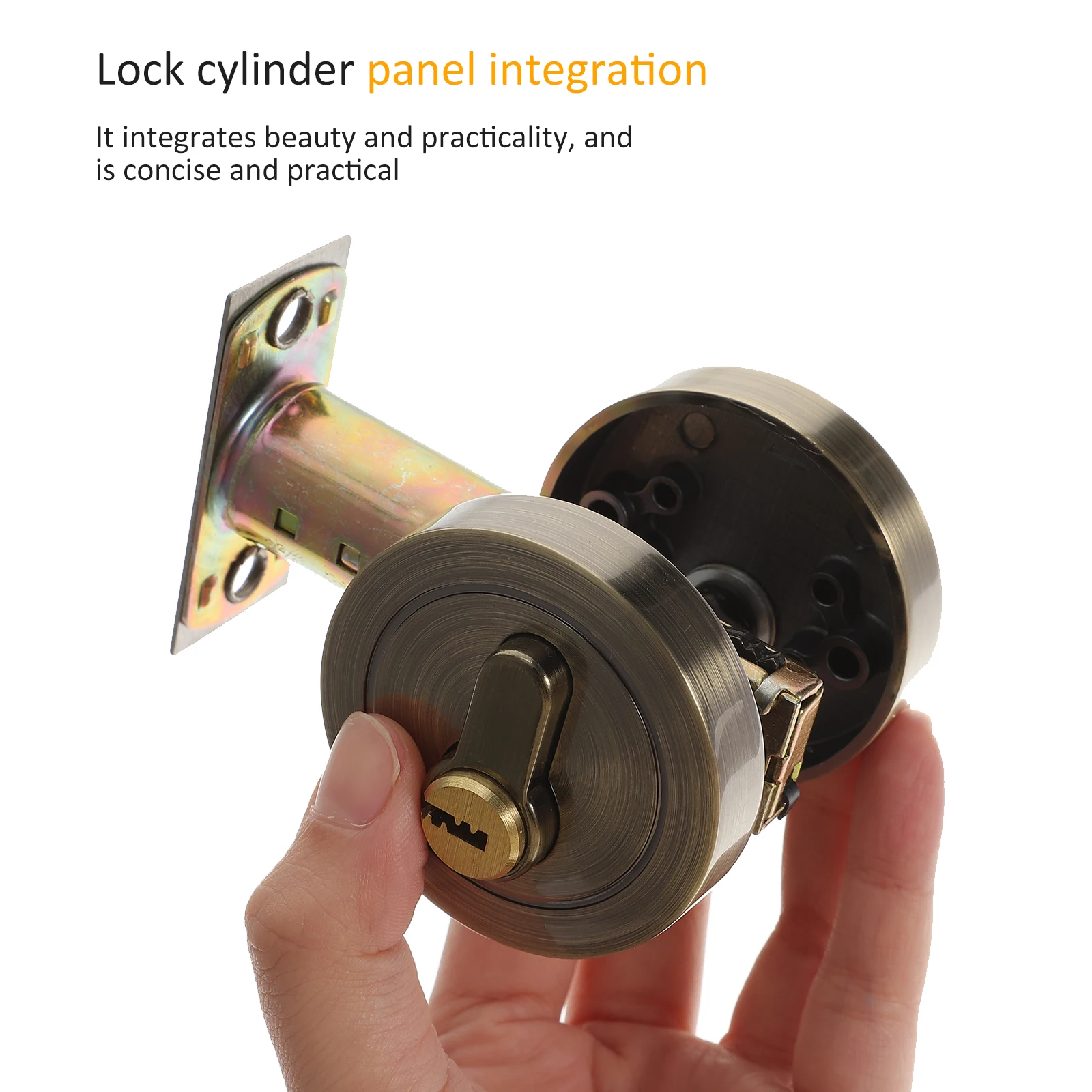 Circular Door Lock Zinc Alloy Single Cylinder Deadbolt Keyed Bedroom Bathroom Security Hidden Bolt Locks For Doors
Circular Door Lock Zinc Alloy Single Cylinder Deadbolt Keyed Bedroom Bathroom Security Hidden Bolt Locks For Doors