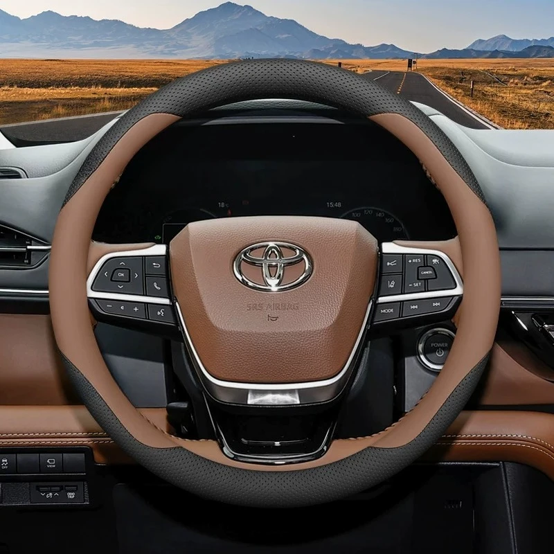Leather Car Steering Wheel Cover for Toyota Sienna 2021 - 2025 2026 2027 Interior Protective Accessories
Leather Car Steering Wheel Cover for Toyota Sienna 2021 - 2025 2026 2027 Interior Protective Accessories