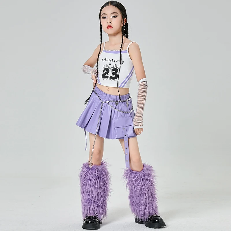 2025 Jazz Dance Performance Costumes For Girls Purple Kpop Outfits Fashion Ballroom Hip Hop Dance Stage Rave Clothes DQS19683
2025 Jazz Dance Performance Costumes For Girls Purple Kpop Outfits Fashion Ballroom Hip Hop Dance Stage Rave Clothes DQS19683