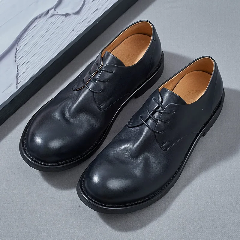 Soft Leather Mens Dress Shoes Luxury Genuine Leather 2026 Spring New Fashion Comfortable Handmade Designer Casual Business Shoes
Soft Leather Mens Dress Shoes Luxury Genuine Leather 2026 Spring New Fashion Comfortable Handmade Designer Casual Business Shoes