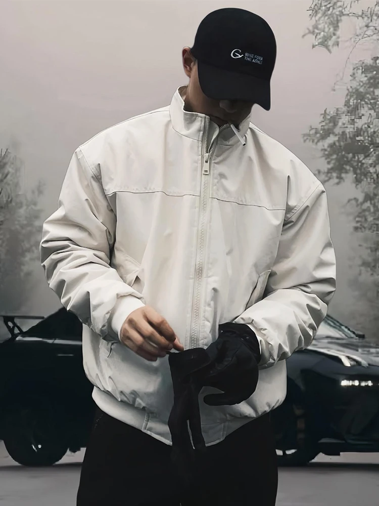 Thiened Cotton Jaet Men's Winter ort Sle Stand Collar Tee-proof Baseball Coat Youth Trendy Loose Fit Anti-wrinkle
Thiened Cotton Jaet Men's Winter ort Sle Stand Collar Tee-proof Baseball Coat Youth Trendy Loose Fit Anti-wrinkle