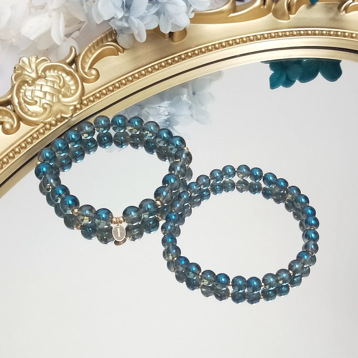 Lii Ji Blue Aurora American 14K Gold Filled 6mm/8mm Elastic Bracelet 18cm For Female Jewelry
Lii Ji Blue Aurora American 14K Gold Filled 6mm/8mm Elastic Bracelet 18cm For Female Jewelry