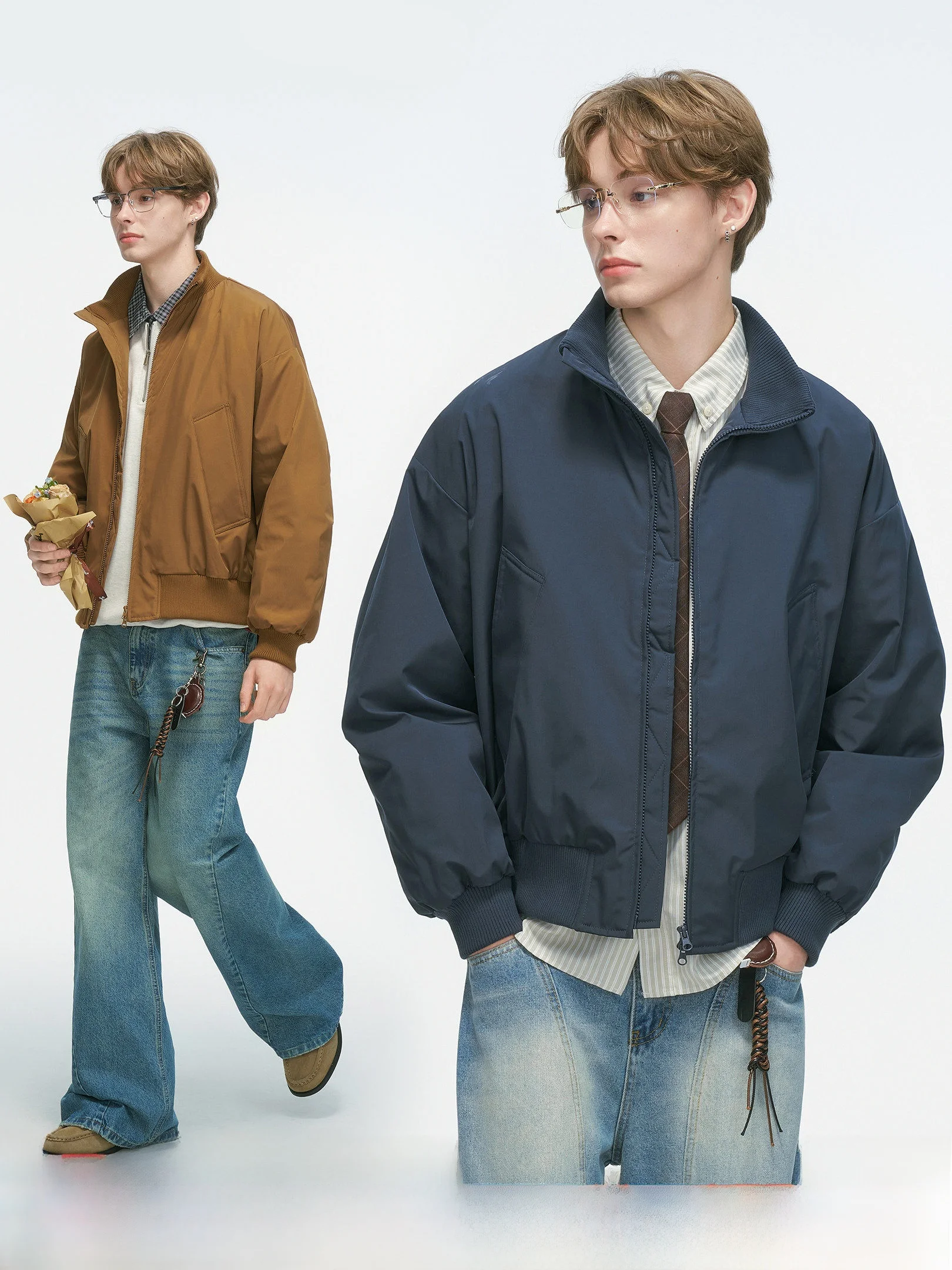 Dream Made 90 White Duck down Stand Collar Men's Winter Thick Warm Windproof Couple Flight Jacket Zipper Style Long Sleeve
Dream Made 90 White Duck down Stand Collar Men's Winter Thick Warm Windproof Couple Flight Jacket Zipper Style Long Sleeve