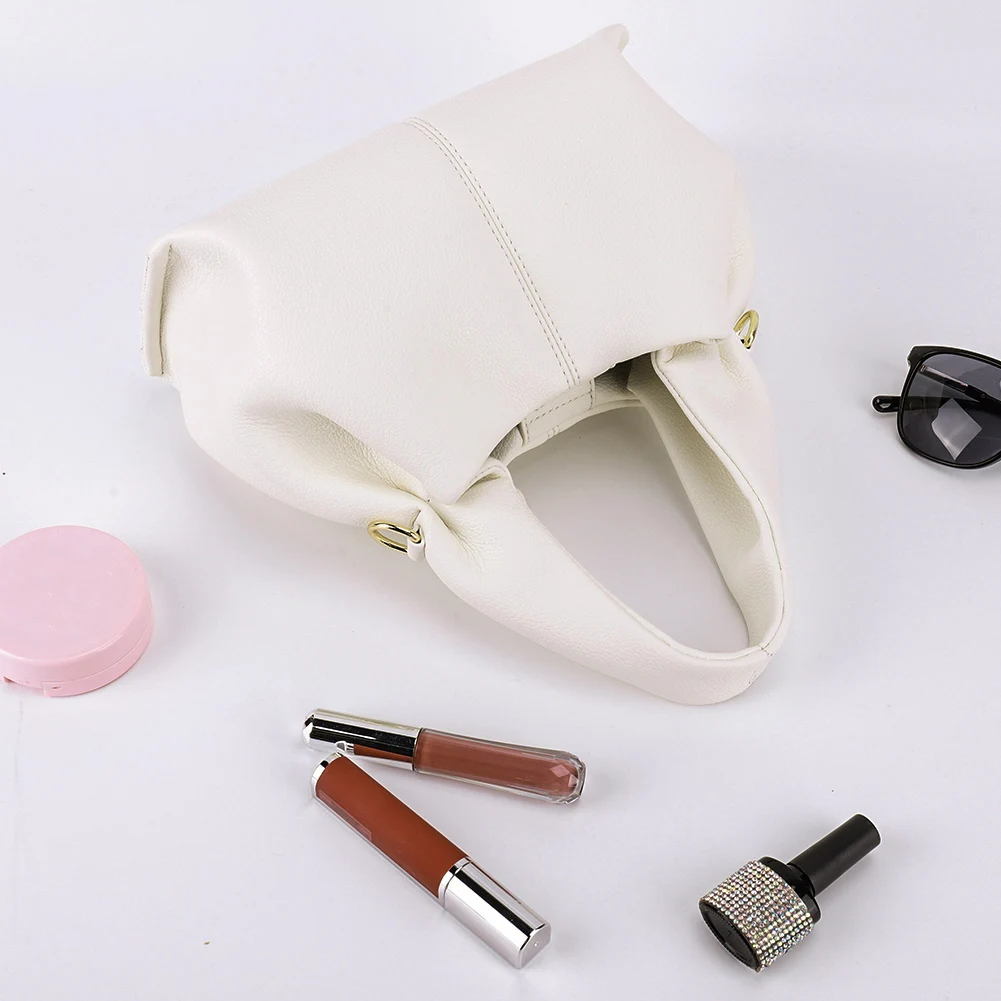 Dumpling Clutch Purse Solid Color Fashion Handbag with Removable Strap Tote Shoulder Bag PU Leather Top Handle Bag
Dumpling Clutch Purse Solid Color Fashion Handbag with Removable Strap Tote Shoulder Bag PU Leather Top Handle Bag