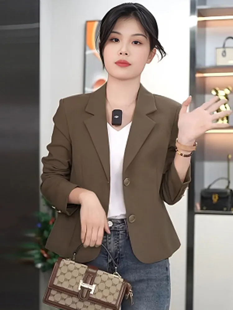 Casual Sle ort Women's Suit Jaet Loose Fit Breathable Polyester Fiber Spring Autumn New Arrival Ele Quali Faion
Casual Sle ort Women's Suit Jaet Loose Fit Breathable Polyester Fiber Spring Autumn New Arrival Ele Quali Faion