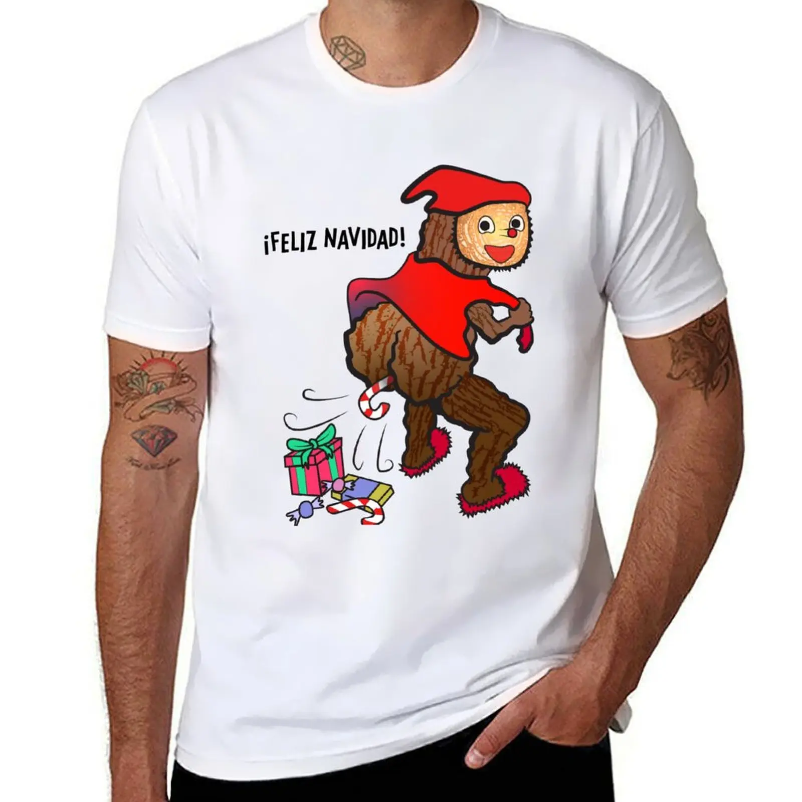 Tió de Nadal T-Shirt t shirts for man slim fit cotton t shirts high quality T-shirt
Tió de Nadal T-Shirt t shirts for man slim fit cotton t shirts high quality T-shirt