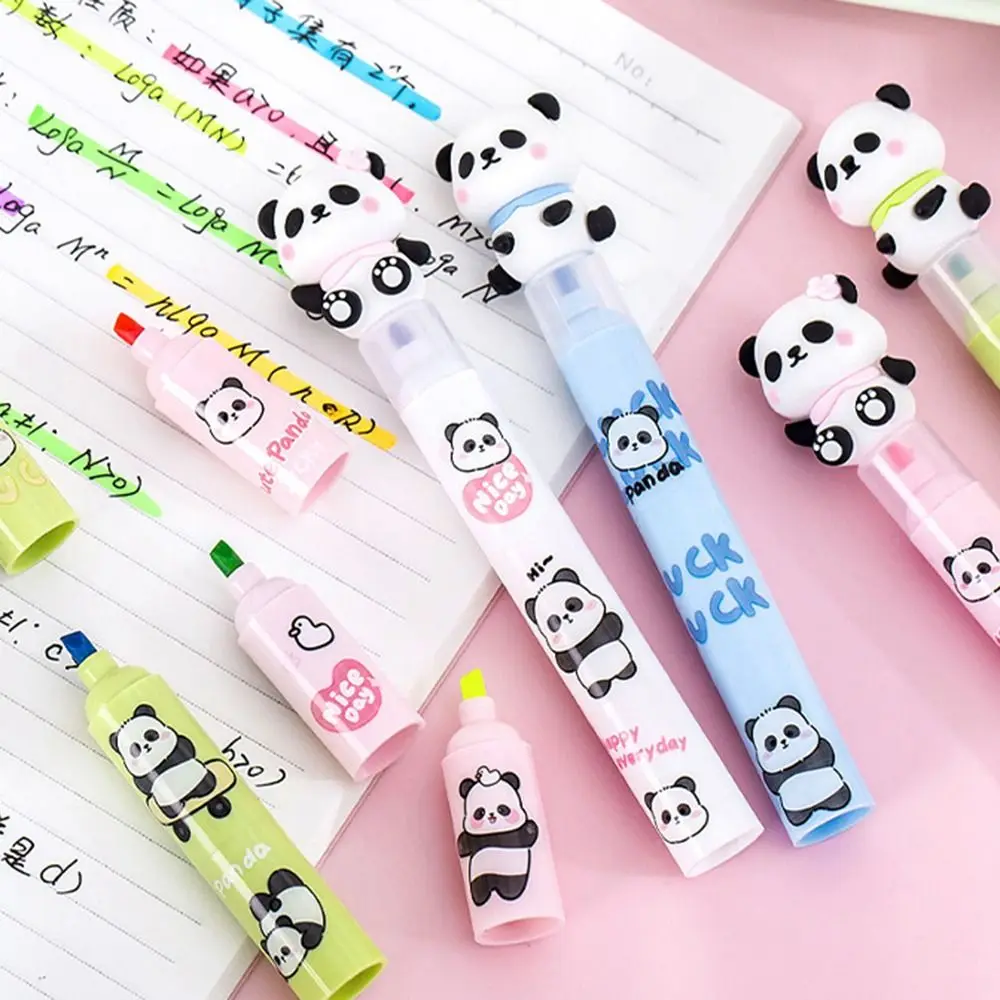 3 in 1 Cute Panda Highlighter Pen Cartoon Creative Fluorescent Pen Colorful Multifunction Diy Color Ledger Pen School Office
3 in 1 Cute Panda Highlighter Pen Cartoon Creative Fluorescent Pen Colorful Multifunction Diy Color Ledger Pen School Office