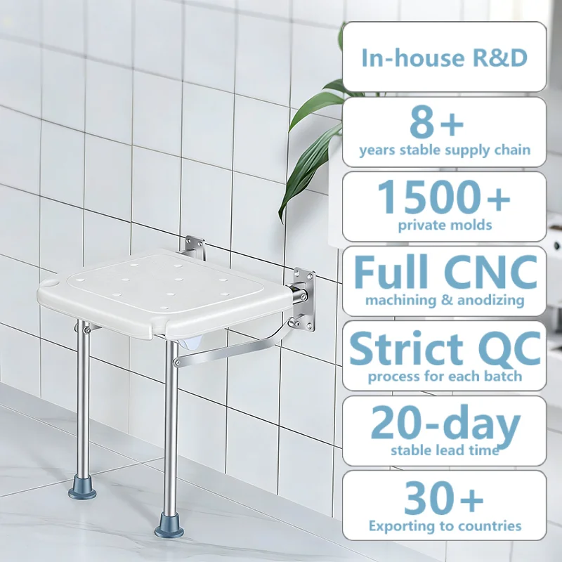Simplywalk Aluminum Alloy 100KG Bath Shower Chair Wall Mounted Bathtub Senior People UKCA Long-term Partner
Simplywalk Aluminum Alloy 100KG Bath Shower Chair Wall Mounted Bathtub Senior People UKCA Long-term Partner