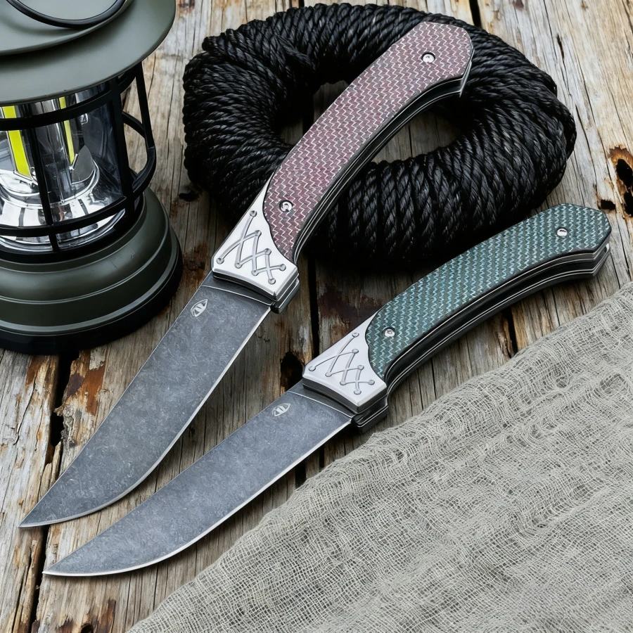 Многоцелевой карманный нож D2 Стальное лезвие Ручка из углеродного волокна Высокая твердость и острасть Подходит для кемпинга и портативного использования
Многоцелевой карманный нож D2 Стальное лезвие Ручка из углеродного волокна Высокая твердость и острасть Подходит для кемпинга и портативного использования