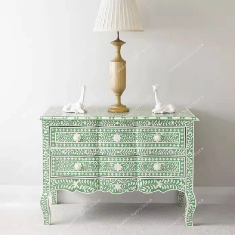 Retro old solid wood home hand-painted entrance cabinet American light luxury modern simplicity
Retro old solid wood home hand-painted entrance cabinet American light luxury modern simplicity