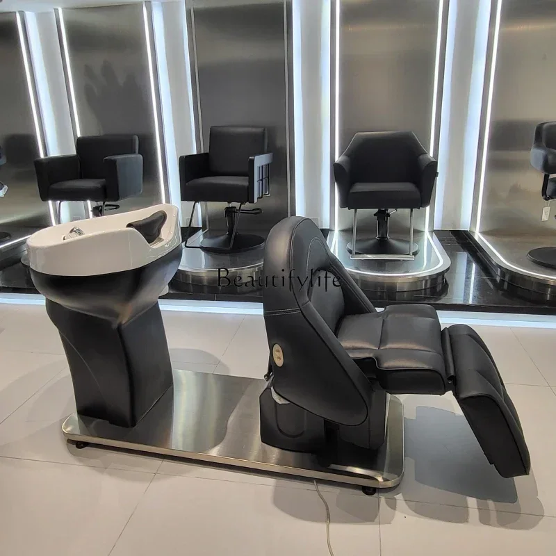 Lying Half Flushing Bed Barber Shop for Hair Salon Beauty Salon Ceramic Basin
Lying Half Flushing Bed Barber Shop for Hair Salon Beauty Salon Ceramic Basin