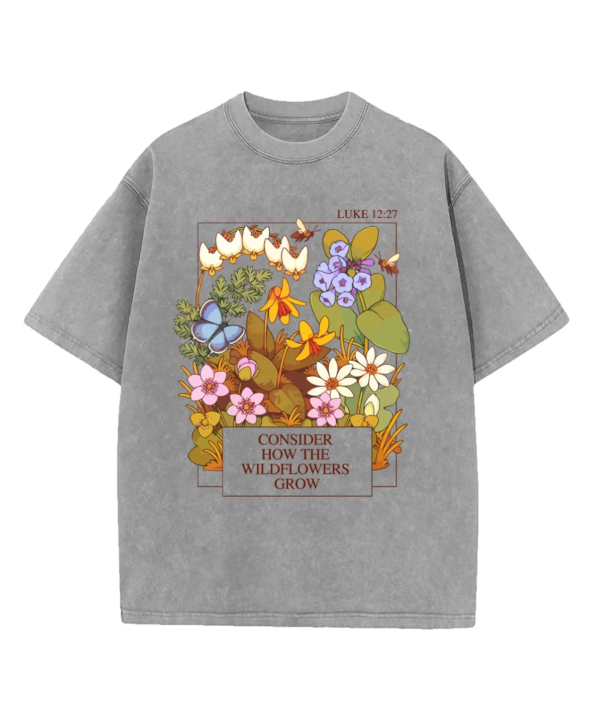 Футболка мужская хлопковая бежевая с принтом «Растущие в поле цветы» (Лука 12:27), летняя коллекция 2026, уличный стиль
Футболка мужская хлопковая бежевая с принтом «Растущие в поле цветы» (Лука 12:27), летняя коллекция 2026, уличный стиль