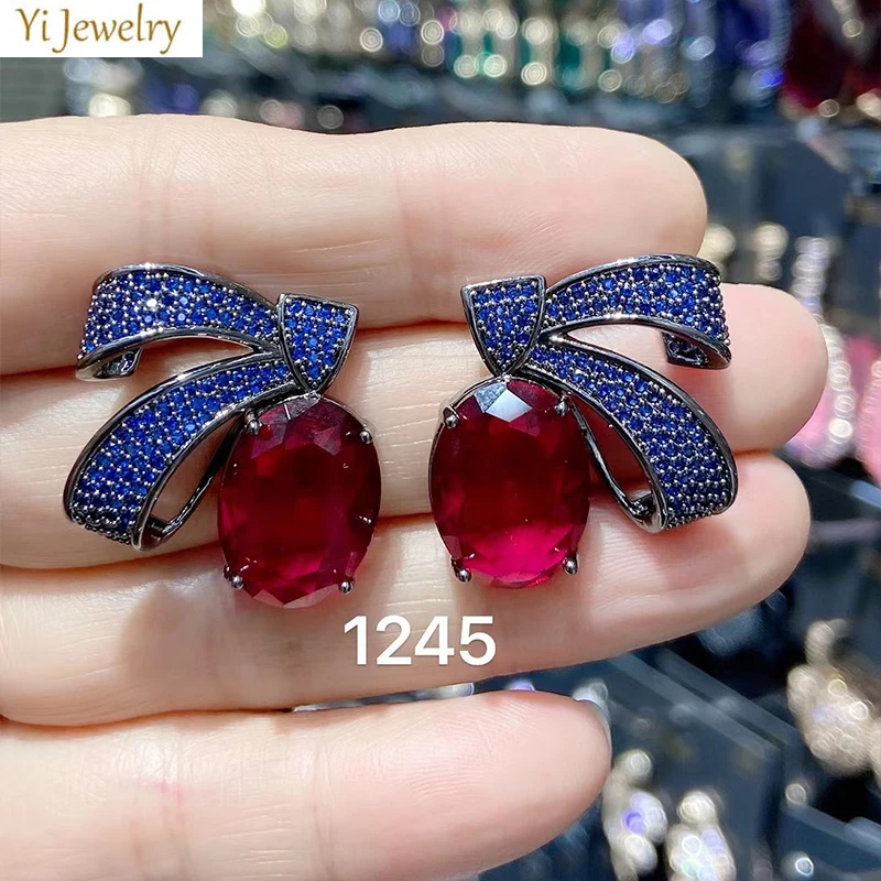 Sweet Bowknot Stud Earrings Royal Blue Pink White Zirconia Jewelry Women Earrings Symmetrical Cute Gift Daily Wear
Sweet Bowknot Stud Earrings Royal Blue Pink White Zirconia Jewelry Women Earrings Symmetrical Cute Gift Daily Wear