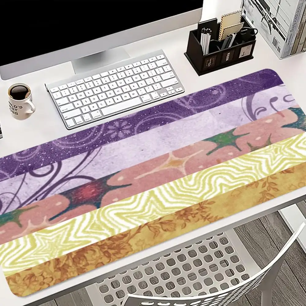 Vintage Floral Striped XXL Gaming Mouse Pad Anti-Slip Rubber Stitched Edge Waterproof Desk Mat Home Office Decor Gift Pad
Vintage Floral Striped XXL Gaming Mouse Pad Anti-Slip Rubber Stitched Edge Waterproof Desk Mat Home Office Decor Gift Pad