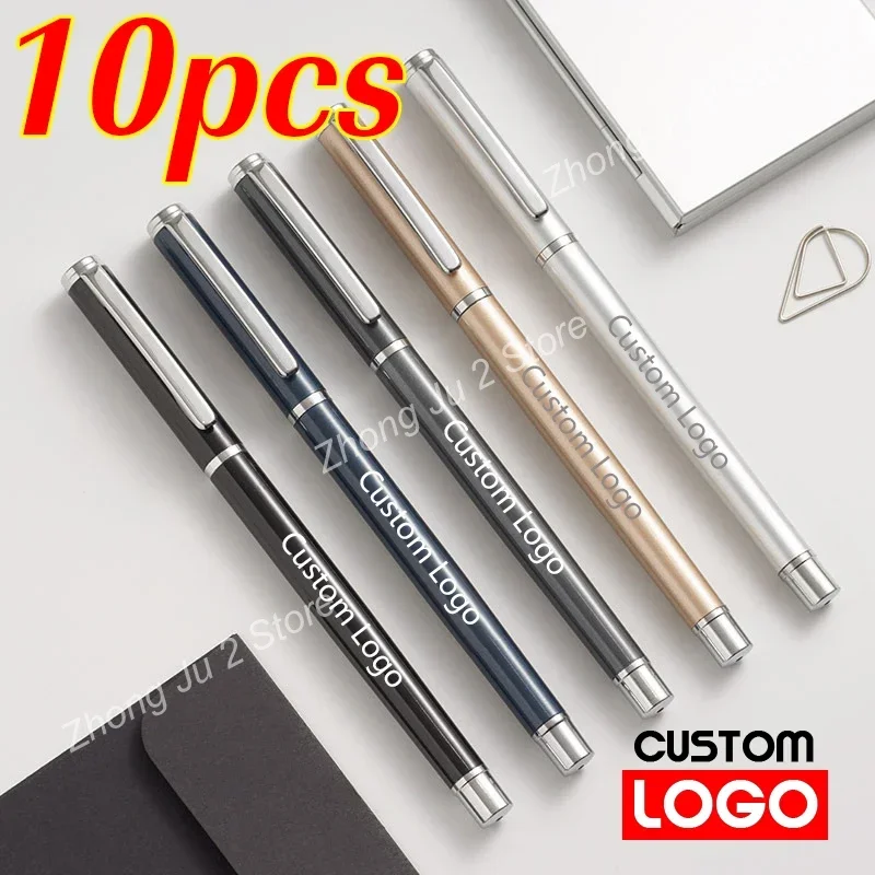 10pcs Gel Pen Advertising Metal Pen Custom Logo Business Signature Pen School Office Supplies Wholesale Lettering Engraved Name
10pcs Gel Pen Advertising Metal Pen Custom Logo Business Signature Pen School Office Supplies Wholesale Lettering Engraved Name