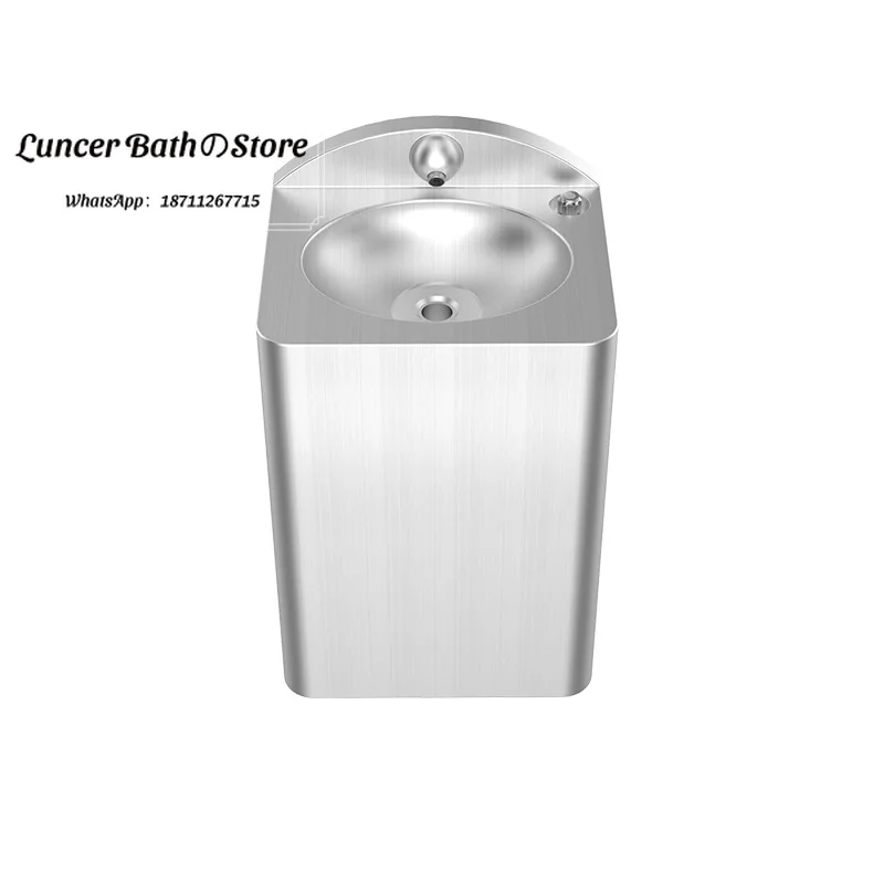 Stainless steel square trough column basin floor-standing hospital sink 304 stainless steel wash basin
Stainless steel square trough column basin floor-standing hospital sink 304 stainless steel wash basin