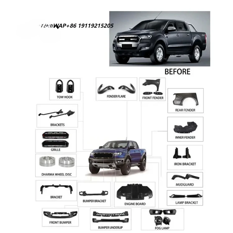 Hot Selling Car Front Bumper Grille Facelift Conversion Body Kits for Car Ranger Raptor
Hot Selling Car Front Bumper Grille Facelift Conversion Body Kits for Car Ranger Raptor
