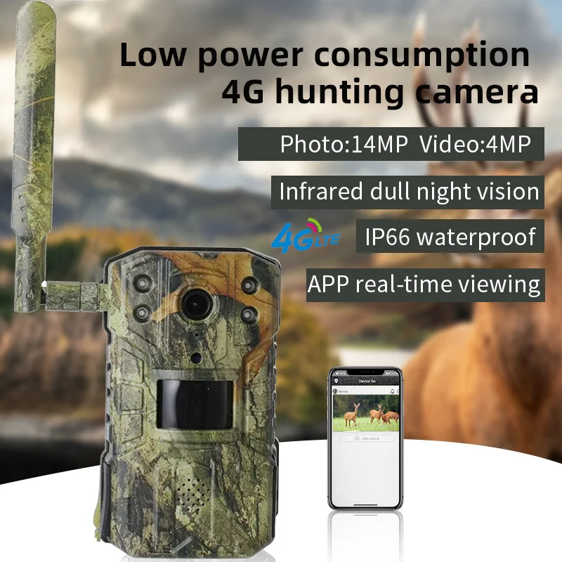4G LTE Outdoor Deer Hunting Camera Night Vision Wireless Game Trail Camera Wild solar Hunting Camera Built In Lithium Battery
4G LTE Outdoor Deer Hunting Camera Night Vision Wireless Game Trail Camera Wild solar Hunting Camera Built In Lithium Battery