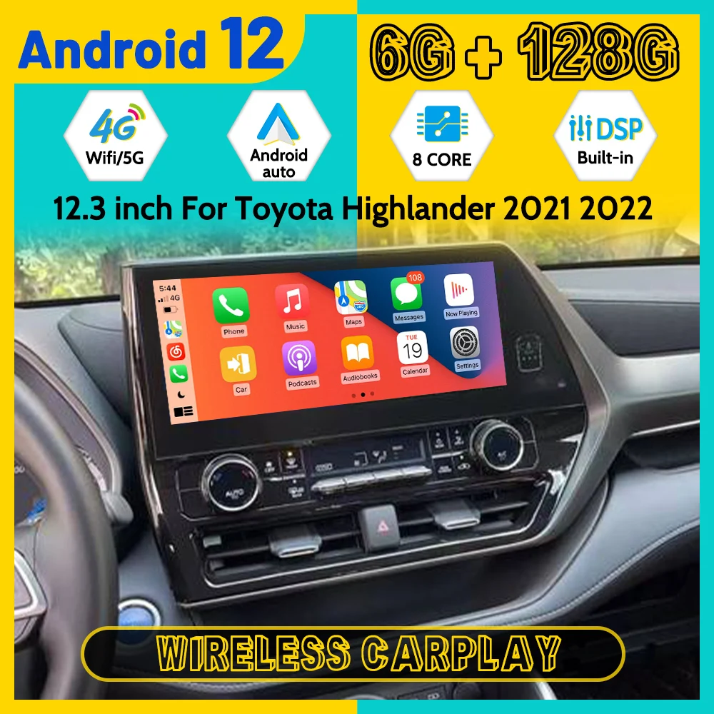 Автомагнитола 2DIN на Android 11 для Toyota Highlander 2021, 2022, с GPS-навигацией
Автомагнитола 2DIN на Android 11 для Toyota Highlander 2021, 2022, с GPS-навигацией