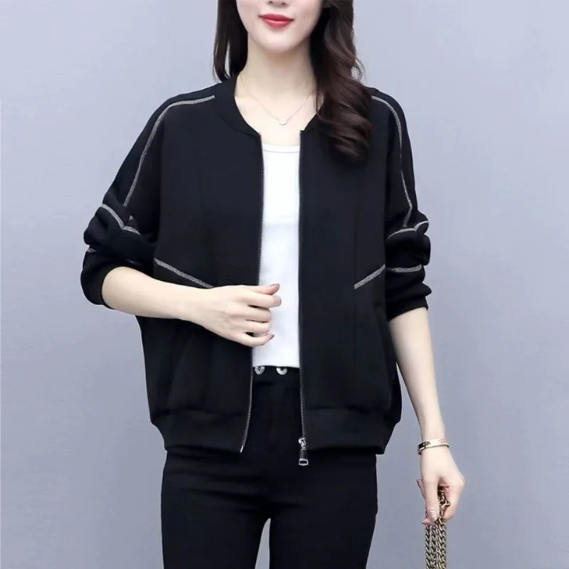 Spring and Autumn Short Jacket Women's New Women's Temperament Jacket Loose Casual Fashion Baseball Suit
Spring and Autumn Short Jacket Women's New Women's Temperament Jacket Loose Casual Fashion Baseball Suit