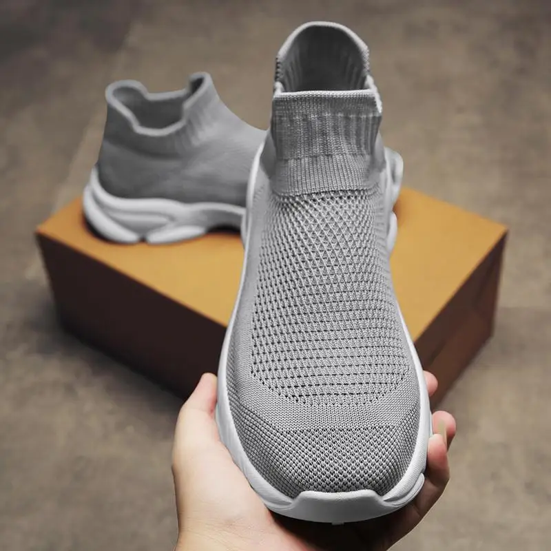 High-top Sports Shoes Summer Breathable Mesh Lightweight Men Shoes Casual Socks Men's Sneaker Fashionable Durable Running Shoes
High-top Sports Shoes Summer Breathable Mesh Lightweight Men Shoes Casual Socks Men's Sneaker Fashionable Durable Running Shoes