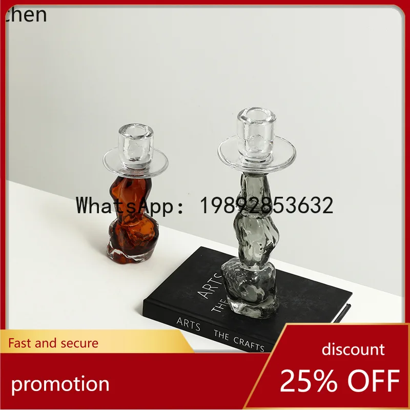 YFY Artistic Color-Block Glass Candle Holder for Villa Living Room Coffee Table Dining Table High-End Light Luxury Decorative
YFY Artistic Color-Block Glass Candle Holder for Villa Living Room Coffee Table Dining Table High-End Light Luxury Decorative
