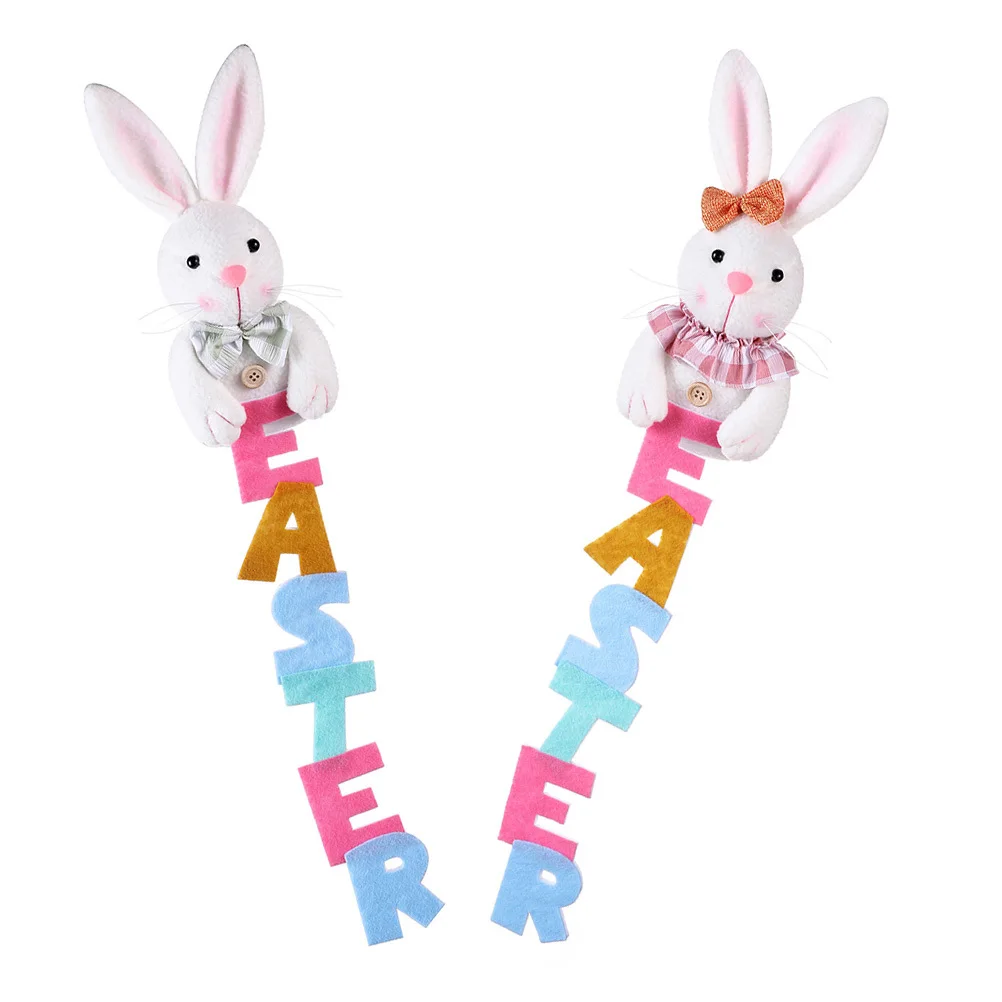 2Pcs Easter Rabbit Decorations Cloth Bunny Pendant Festival Adornment Door Wall Hanging Bunny Decor Easter Door Decor
2Pcs Easter Rabbit Decorations Cloth Bunny Pendant Festival Adornment Door Wall Hanging Bunny Decor Easter Door Decor