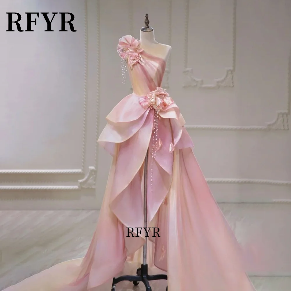 RFYR One Shoulder Evening Dress Satin Party Dresses 3D Flowers Celebrity Dresses Beaded Long Prom Dresses vestidos de fiesta
RFYR One Shoulder Evening Dress Satin Party Dresses 3D Flowers Celebrity Dresses Beaded Long Prom Dresses vestidos de fiesta