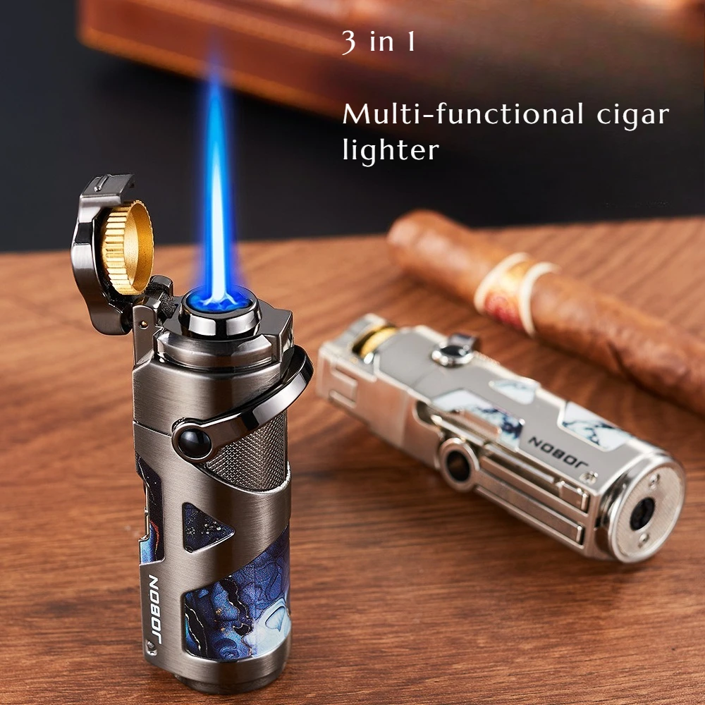 3-in-1 Multi-functional Cigar-specific Lighter When Used Moxibustion Men's Gifts Directly Shoots Cigar Into Blue Flame
3-in-1 Multi-functional Cigar-specific Lighter When Used Moxibustion Men's Gifts Directly Shoots Cigar Into Blue Flame