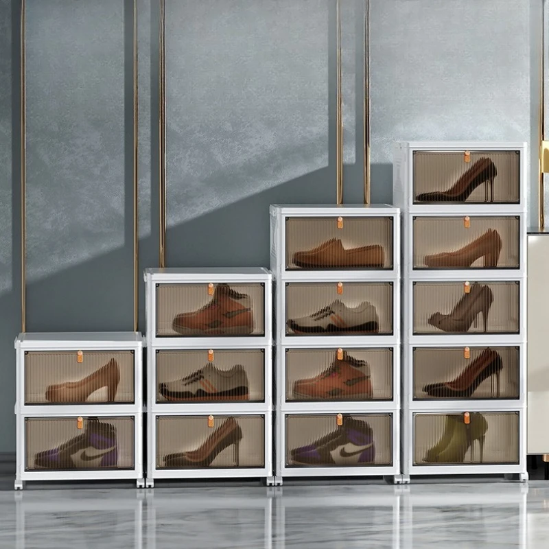 Transparent folding shoe box storage box installation-free artifact shoe rack dust-proof dormitory assembly plastic simple shoe
Transparent folding shoe box storage box installation-free artifact shoe rack dust-proof dormitory assembly plastic simple shoe