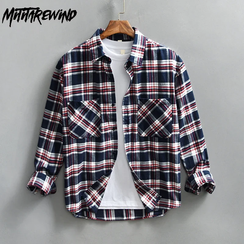 2025 Spring Fall Vintage Plaid Shirt Men Japan Daily Casual Shirt Double Pockets 100%Cotton Long Sleeve Shirts Man Loose Shirts
2025 Spring Fall Vintage Plaid Shirt Men Japan Daily Casual Shirt Double Pockets 100%Cotton Long Sleeve Shirts Man Loose Shirts