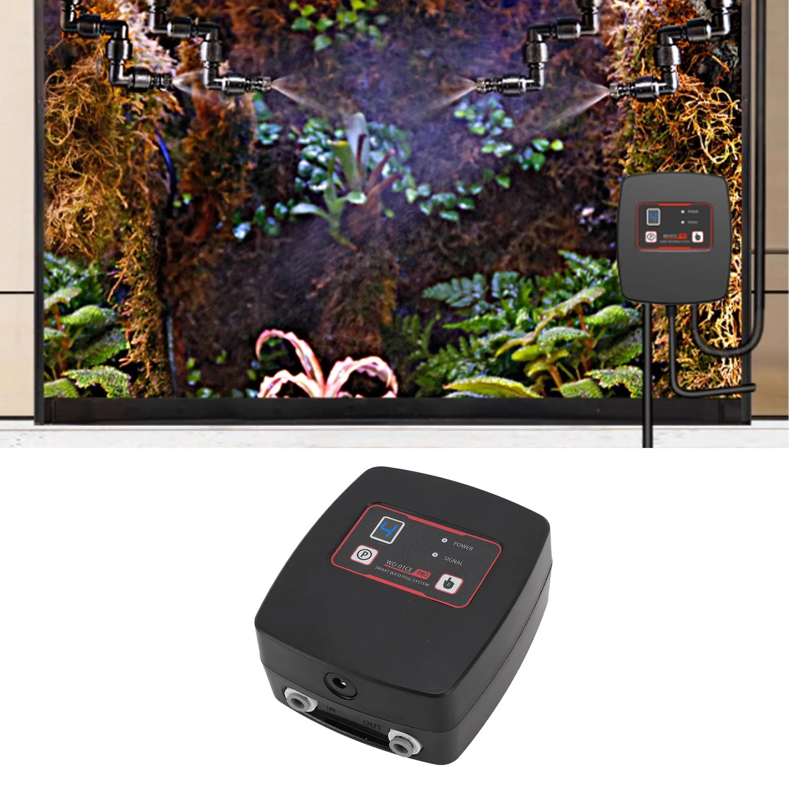 Reptile Mister Space Saving ABS Reptile Humidifier Misting System Automatic Safe Easy To Install Timer for Rainforest Plants
Reptile Mister Space Saving ABS Reptile Humidifier Misting System Automatic Safe Easy To Install Timer for Rainforest Plants