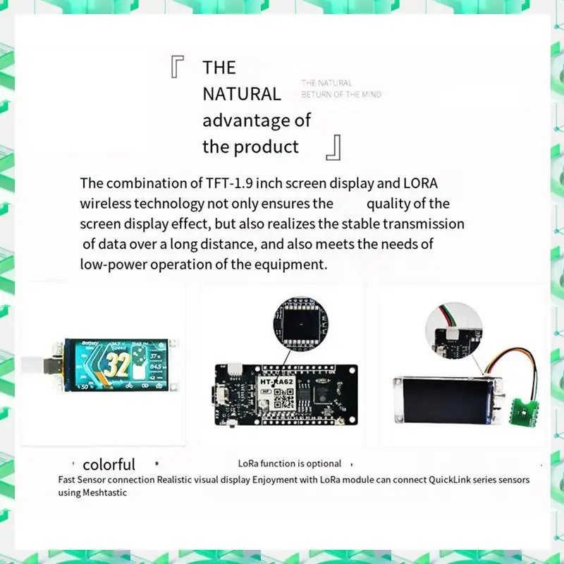 3C Electron Новый 1,9-дюймовый цветной TFT-экран ESP32-R8 Модуль SX1262 Чип Протокол Lorawan Bluetooth Wi-Fi, новый 1,9-дюймовый цветной TFT-экран
3C Electron Новый 1,9-дюймовый цветной TFT-экран ESP32-R8 Модуль SX1262 Чип Протокол Lorawan Bluetooth Wi-Fi, новый 1,9-дюймовый цветной TFT-экран