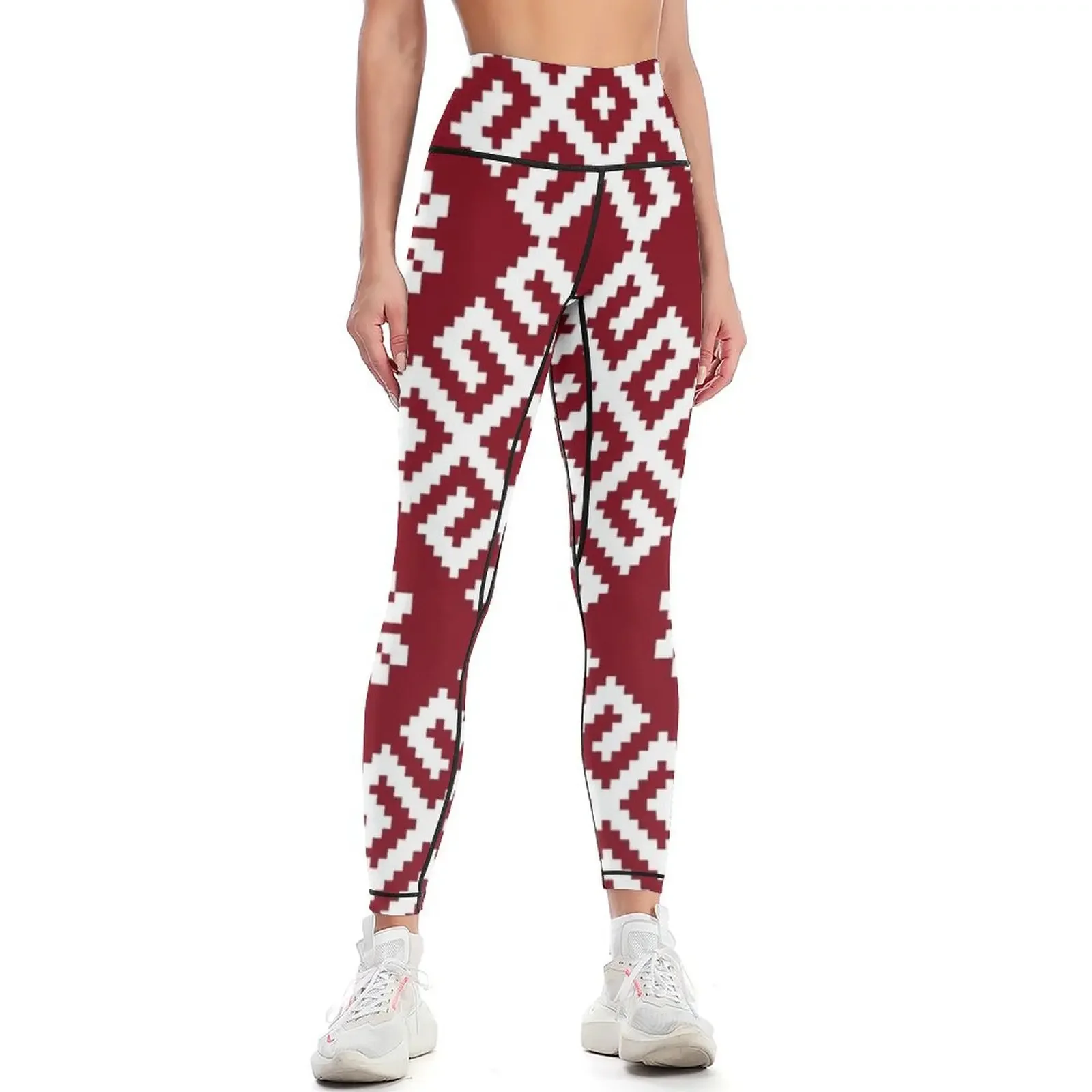 Latvian traditional pattern Leggings Pants sport Clothing fitness high waist Women's pants Womens Leggings
Latvian traditional pattern Leggings Pants sport Clothing fitness high waist Women's pants Womens Leggings