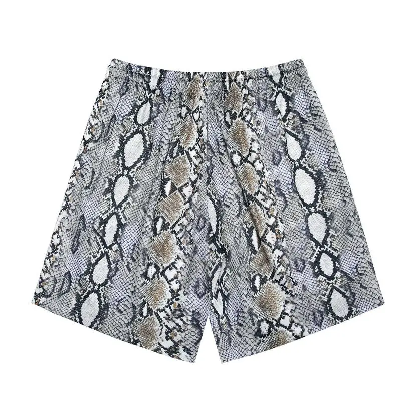 Модные спортивные шорты High Street со змеиным узором, свободные и универсальные пляжные пятиминутные брюки
Модные спортивные шорты High Street со змеиным узором, свободные и универсальные пляжные пятиминутные брюки
