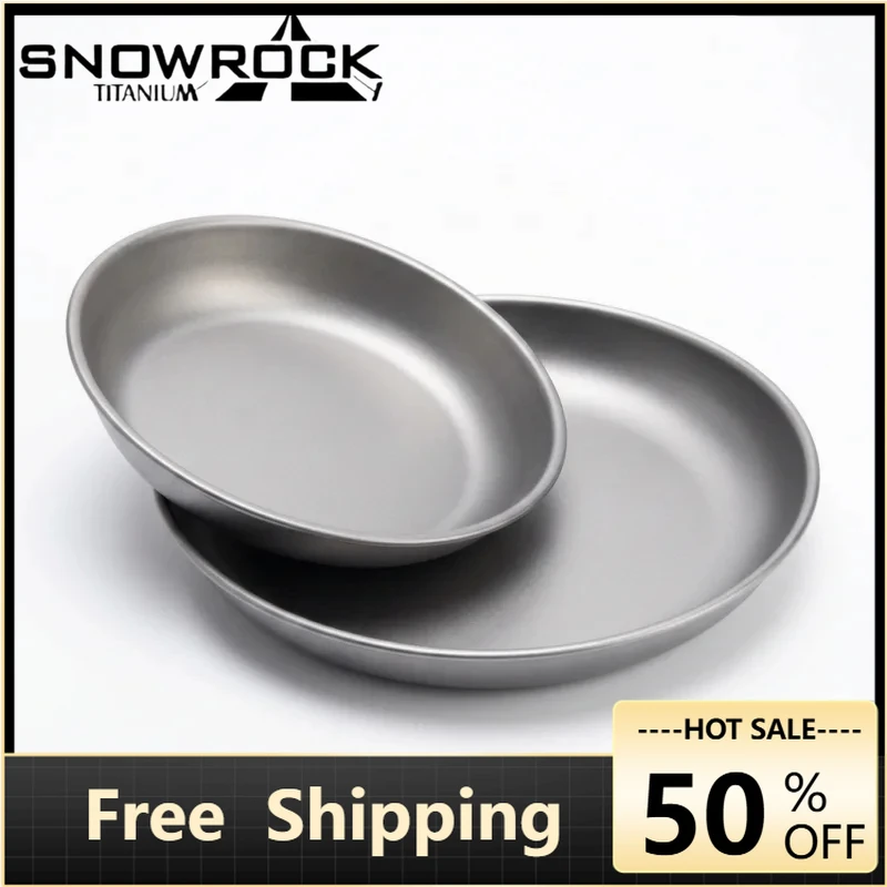 SNOWROCK Pure Titanium Pasta Salad Plate, Camping Tableware, Home Dinner Plate, Hiking and Backpacking Tableware
SNOWROCK Pure Titanium Pasta Salad Plate, Camping Tableware, Home Dinner Plate, Hiking and Backpacking Tableware