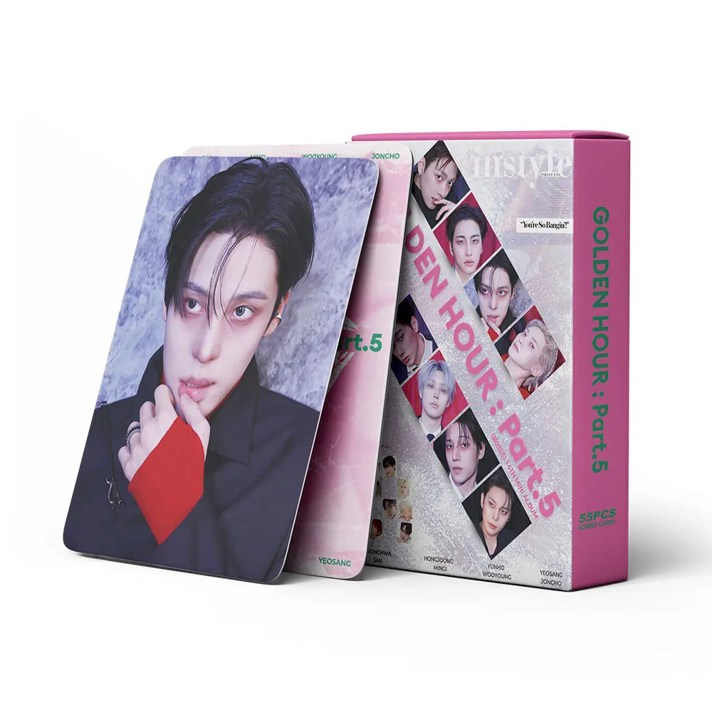 55PCS Set Boy Group Album ATEE Photocards Stickers Mini Cards LOMO GOLDEN HOUR Part.5 HWANG Fan Support Collection Cards Gifts
55PCS Set Boy Group Album ATEE Photocards Stickers Mini Cards LOMO GOLDEN HOUR Part.5 HWANG Fan Support Collection Cards Gifts
