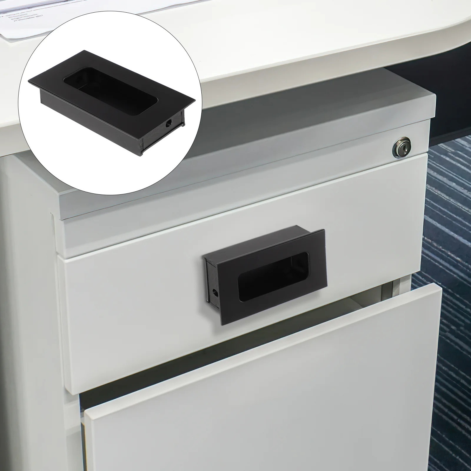Door Latch Guard Concealed Handle Black Drawer Pulls Recessed Aluminum Alloy
Door Latch Guard Concealed Handle Black Drawer Pulls Recessed Aluminum Alloy