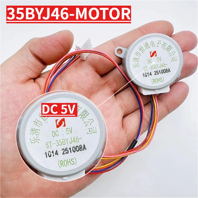 35BYJ46 DC 5V Stepper Geared Motor for Smart Air Conditioner Fan Blade Swing System
35BYJ46 DC 5V Stepper Geared Motor for Smart Air Conditioner Fan Blade Swing System
