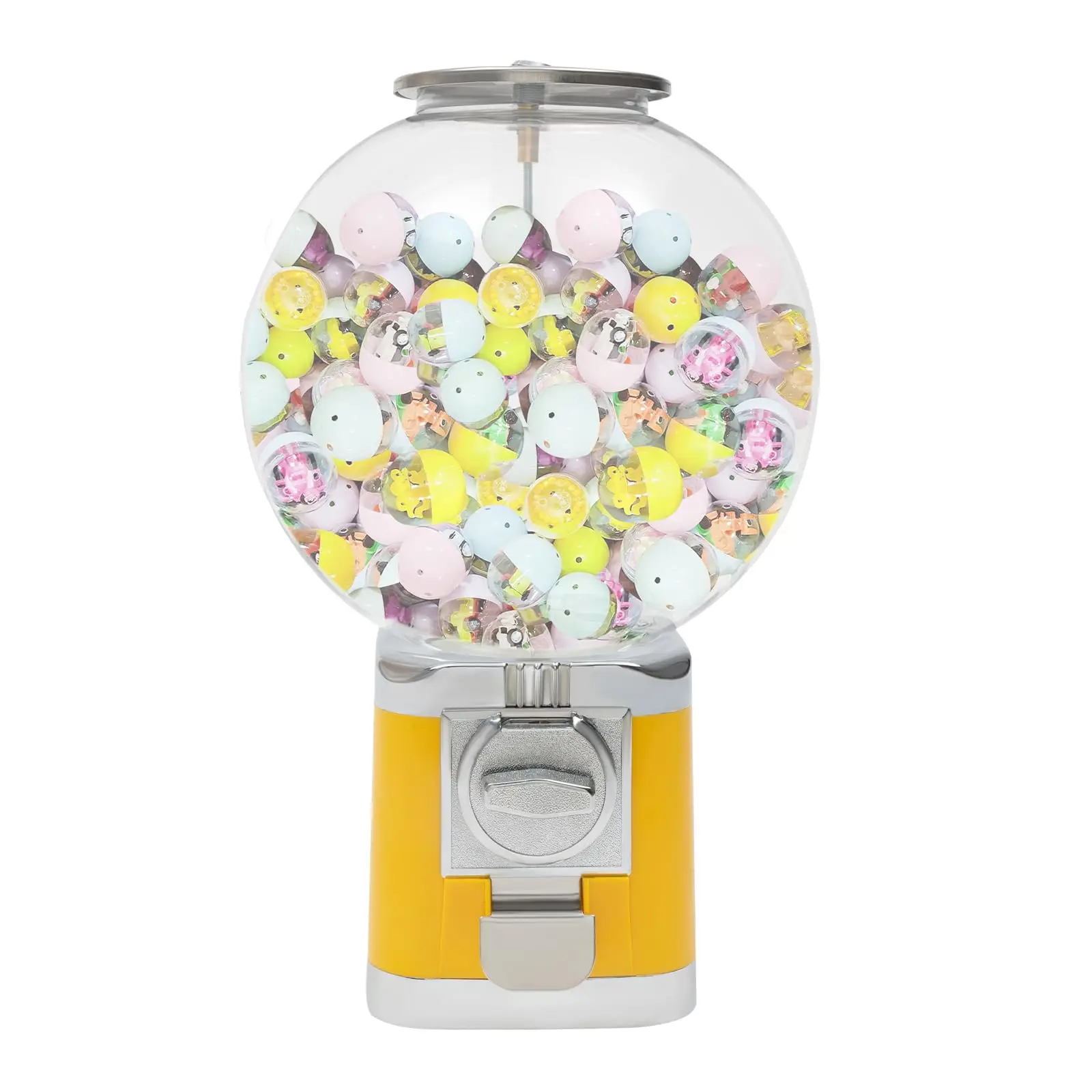 Gumball Machine Bulk Vending Dispenser Countertop Vending Machine with Keys for Toys Candies Capsule Balls, Suitable for 0.39-1。
Gumball Machine Bulk Vending Dispenser Countertop Vending Machine with Keys for Toys Candies Capsule Balls, Suitable for 0.39-1。