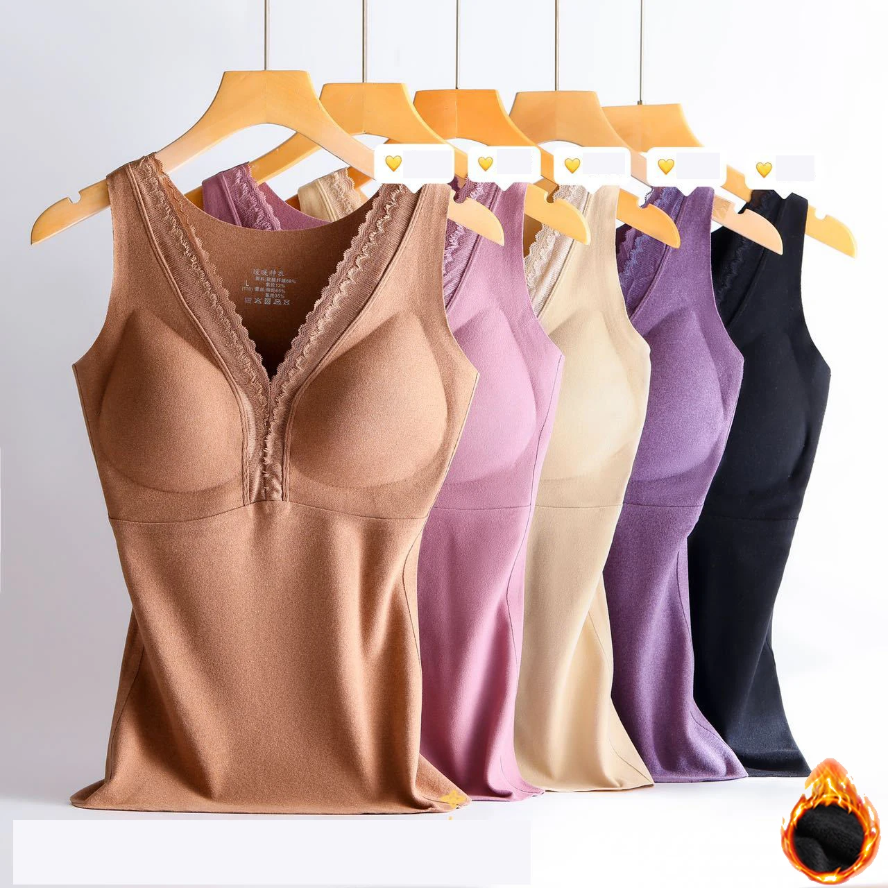 V-neck Dralon women's sexy lace slim-fit heating autumn and winter fleece-lined outer and inner wear thermal underwear
V-neck Dralon women's sexy lace slim-fit heating autumn and winter fleece-lined outer and inner wear thermal underwear