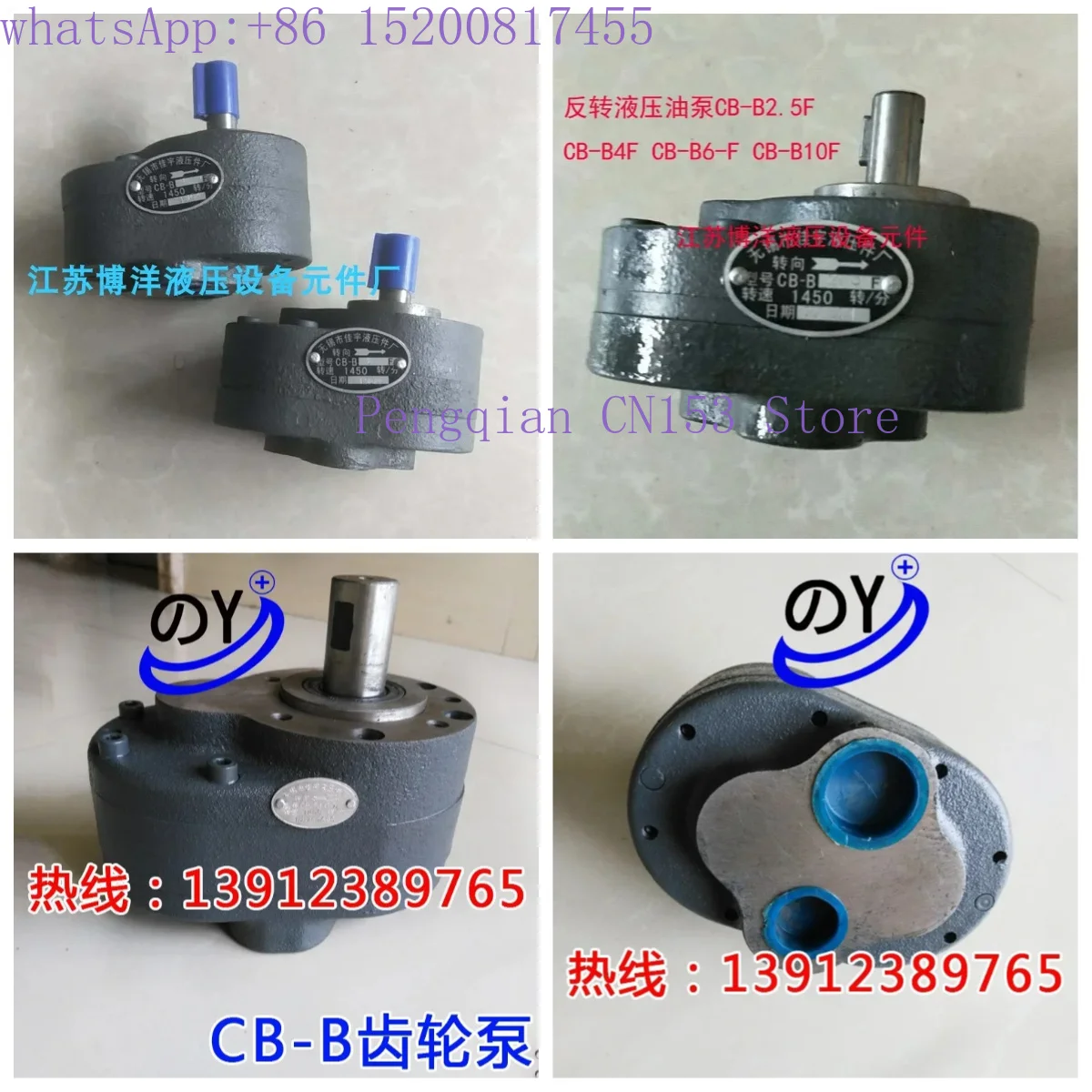 1PCS Counter-clockwise reverse hydraulic oil pump CB-B2.5F CB-B4F CB-B6-F CB-B10F CB-B16F
1PCS Counter-clockwise reverse hydraulic oil pump CB-B2.5F CB-B4F CB-B6-F CB-B10F CB-B16F