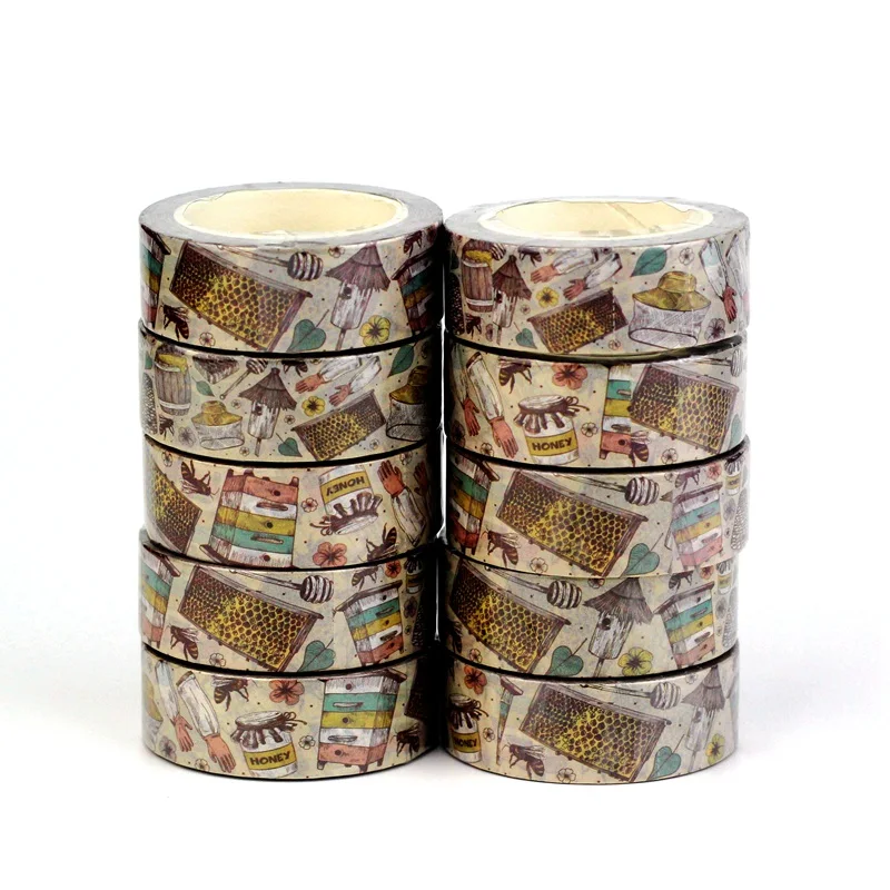 NEW Bulk 10PCS./Lot Decor Vintage Bees Hive Honey Washi Tapes for Scrapbooking Planner Adhesive Masking Tape Cute Papeleria
NEW Bulk 10PCS./Lot Decor Vintage Bees Hive Honey Washi Tapes for Scrapbooking Planner Adhesive Masking Tape Cute Papeleria