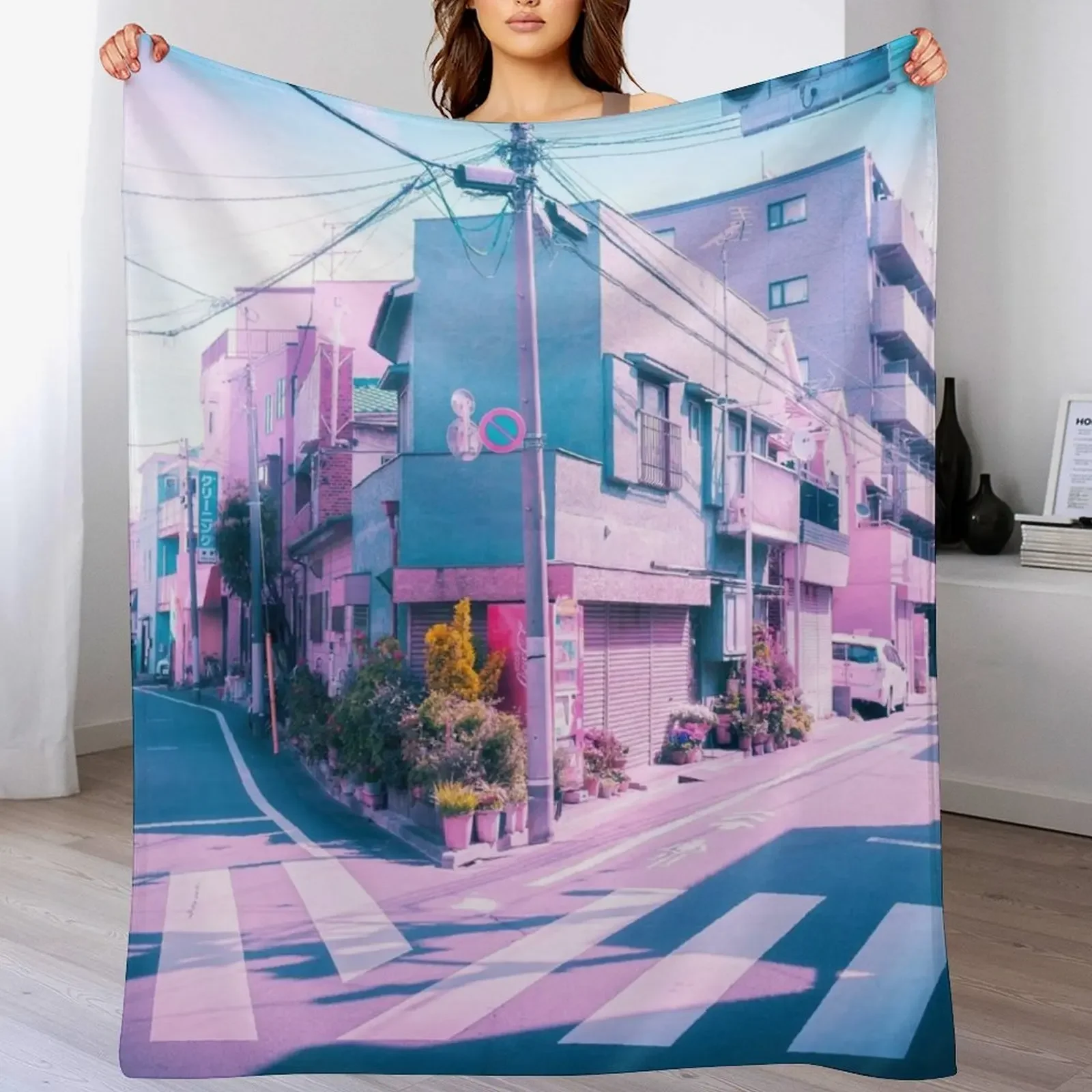 Anime in Real Life Vaporwave Summer Day in Tokyo Residential area Throw Blanket Modern Design Soft Blanket for Home Decor
Anime in Real Life Vaporwave Summer Day in Tokyo Residential area Throw Blanket Modern Design Soft Blanket for Home Decor