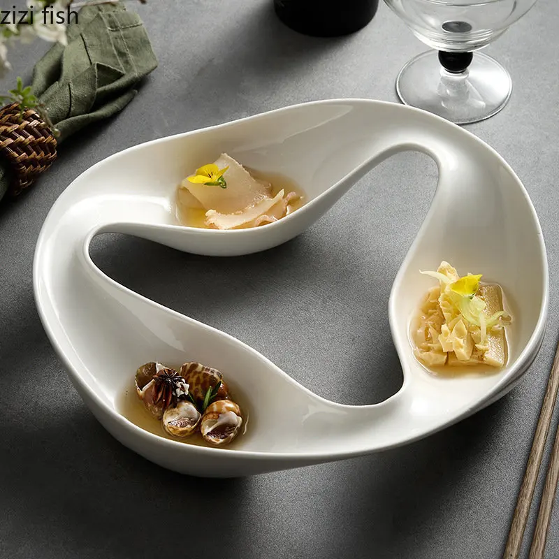3 Tiles Ceramic Dinner Plate Restaurant Tableware Cold Dish Dish Sashimi Disc Sushi Plates Dessert Plate Fruit Bowl Snack Plates
3 Tiles Ceramic Dinner Plate Restaurant Tableware Cold Dish Dish Sashimi Disc Sushi Plates Dessert Plate Fruit Bowl Snack Plates
