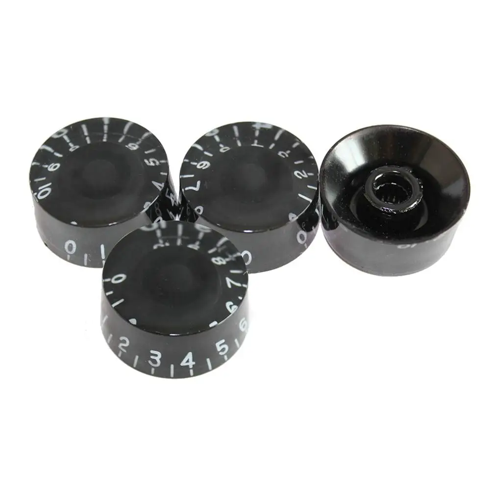4 PCS/ Set Round Guitar Knobs Volume Tone Control Knobs Rotary Knobs for Style Electric Guitar Parts Replacement (Black)
4 PCS/ Set Round Guitar Knobs Volume Tone Control Knobs Rotary Knobs for Style Electric Guitar Parts Replacement (Black)