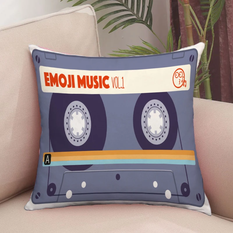 Pillow Cover Music Cassette Sofa Pillows for Living Room Cushion Covers 40x40 Cushions Cover Cases Home Textile Pillowcase Hugs
Pillow Cover Music Cassette Sofa Pillows for Living Room Cushion Covers 40x40 Cushions Cover Cases Home Textile Pillowcase Hugs