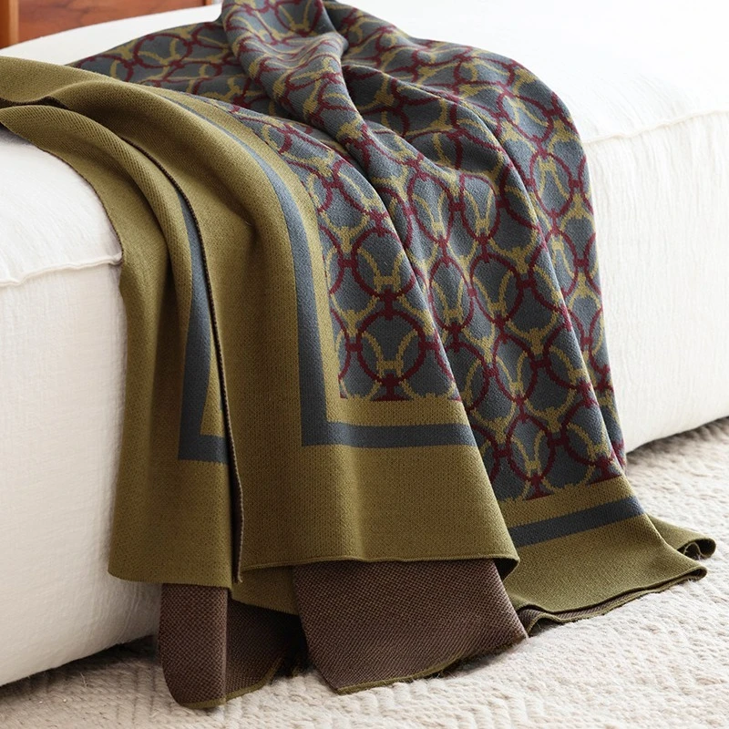 Vintage old money style designer sofa blanket spring and summer air conditioner nap blanket knitted blanket
Vintage old money style designer sofa blanket spring and summer air conditioner nap blanket knitted blanket