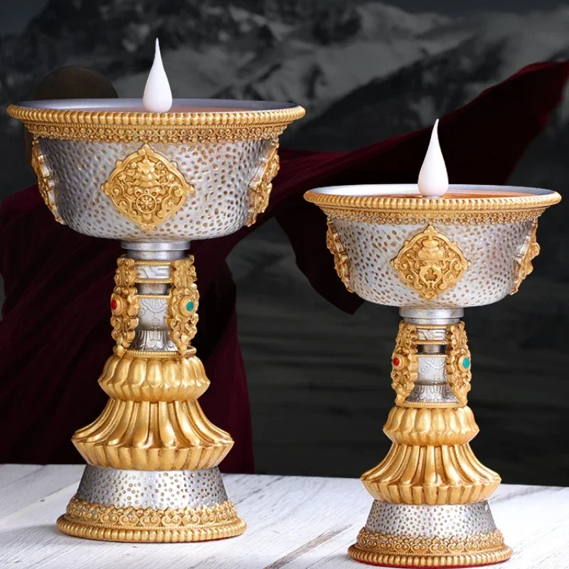Electronic butter lamp holder, Buddha in front of Changming charging household
Electronic butter lamp holder, Buddha in front of Changming charging household